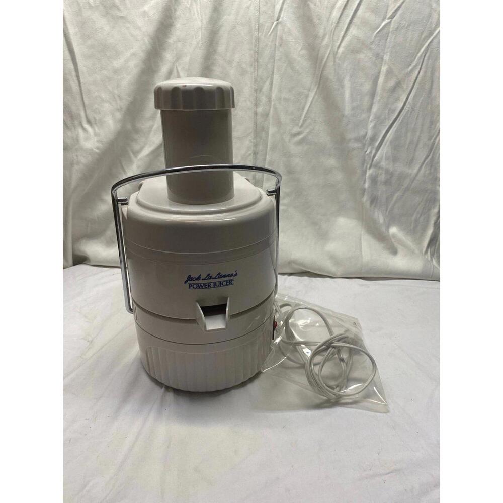 Jack lalannes power juicer white kitchen appliance cook vege